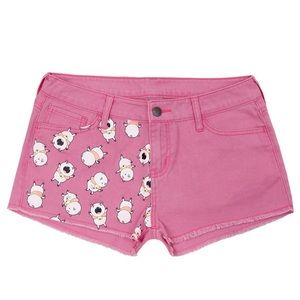 RARE Discontinued WeLoveFine Lovefly Bee and Puppycat Pink Shorts | Size L